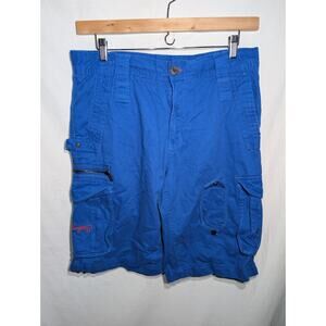 Coogi Mens Cargo Utility Shorts 32W Bold Streetwear Retro Y2K Statement Piece